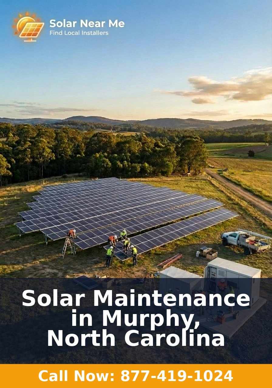 Solar Maintenance in Murphy, North Carolina
