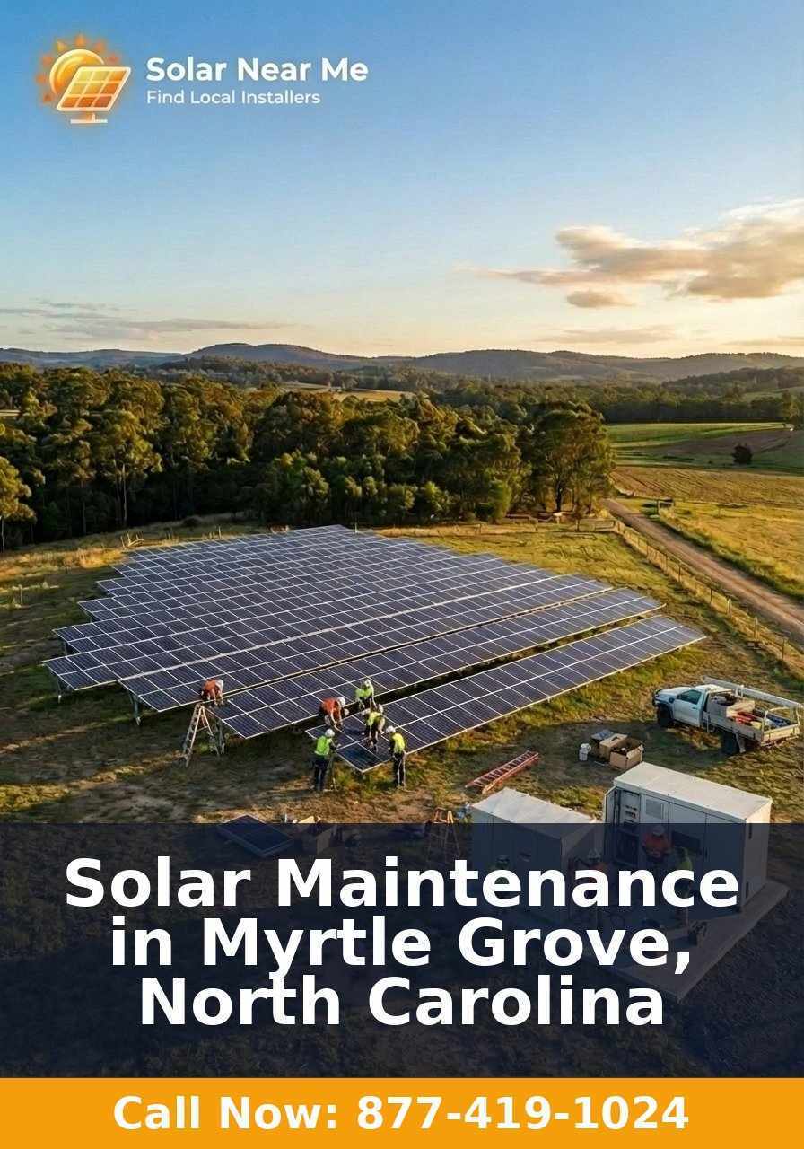 Solar Maintenance in Myrtle Grove, North Carolina