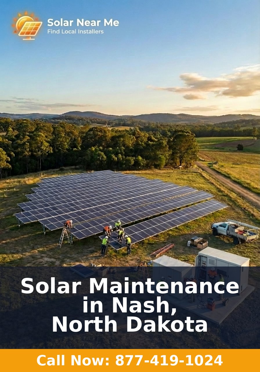 Solar Maintenance in Nash, North Dakota
