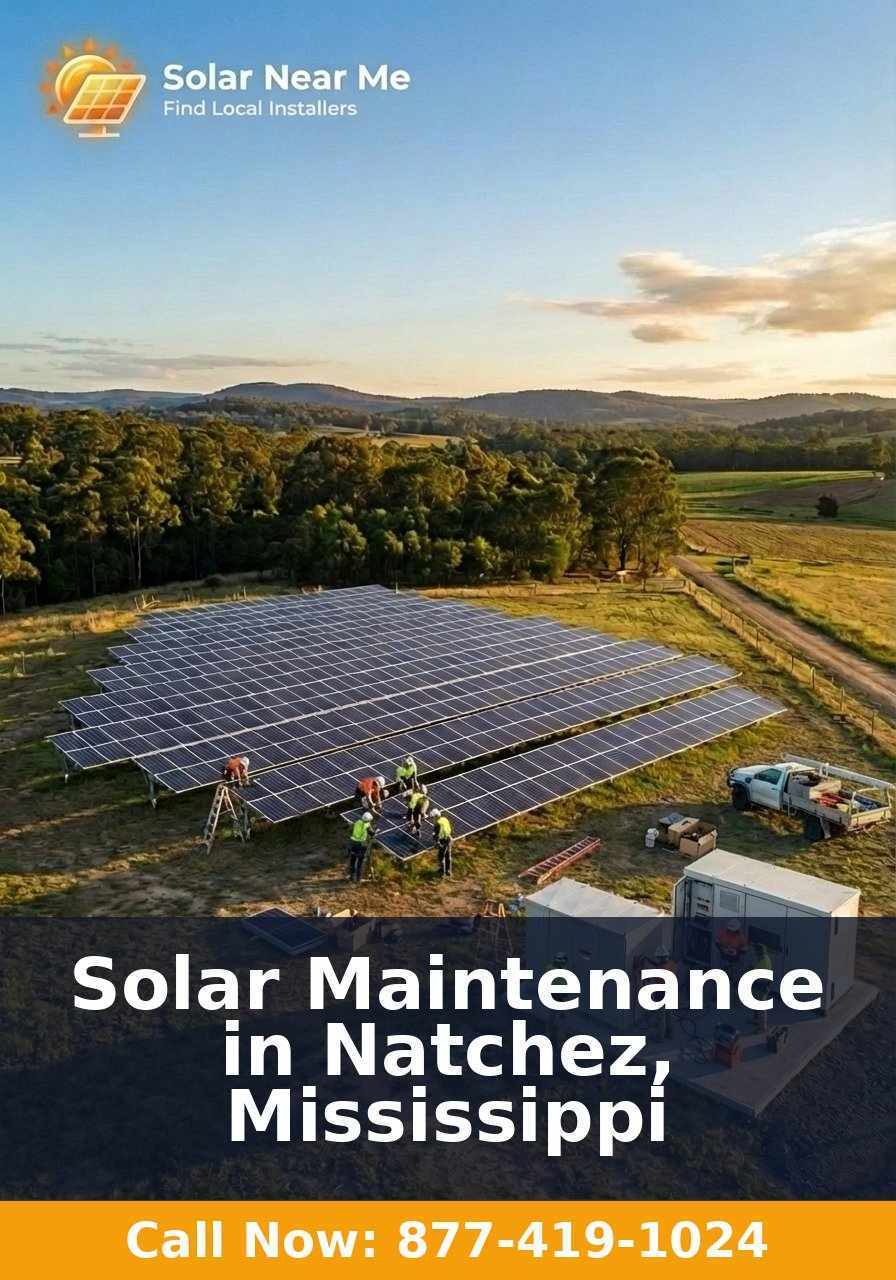 Solar Maintenance in Natchez, Mississippi