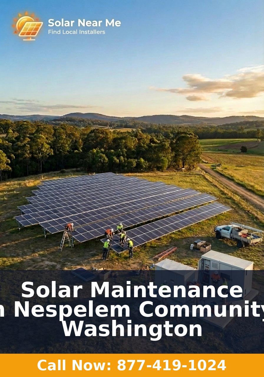Solar Maintenance in Nespelem Community, Washington