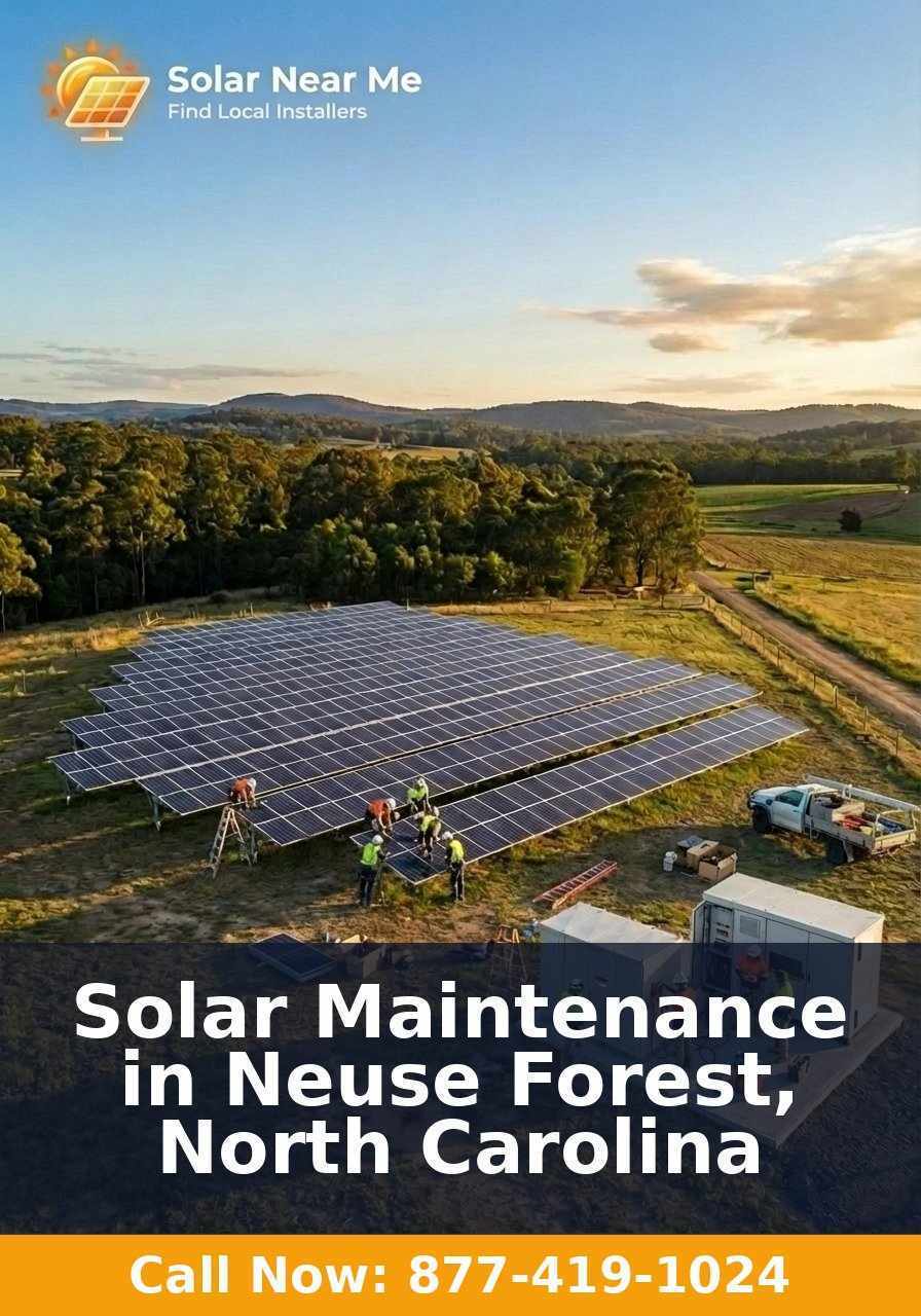 Solar Maintenance in Neuse Forest, North Carolina