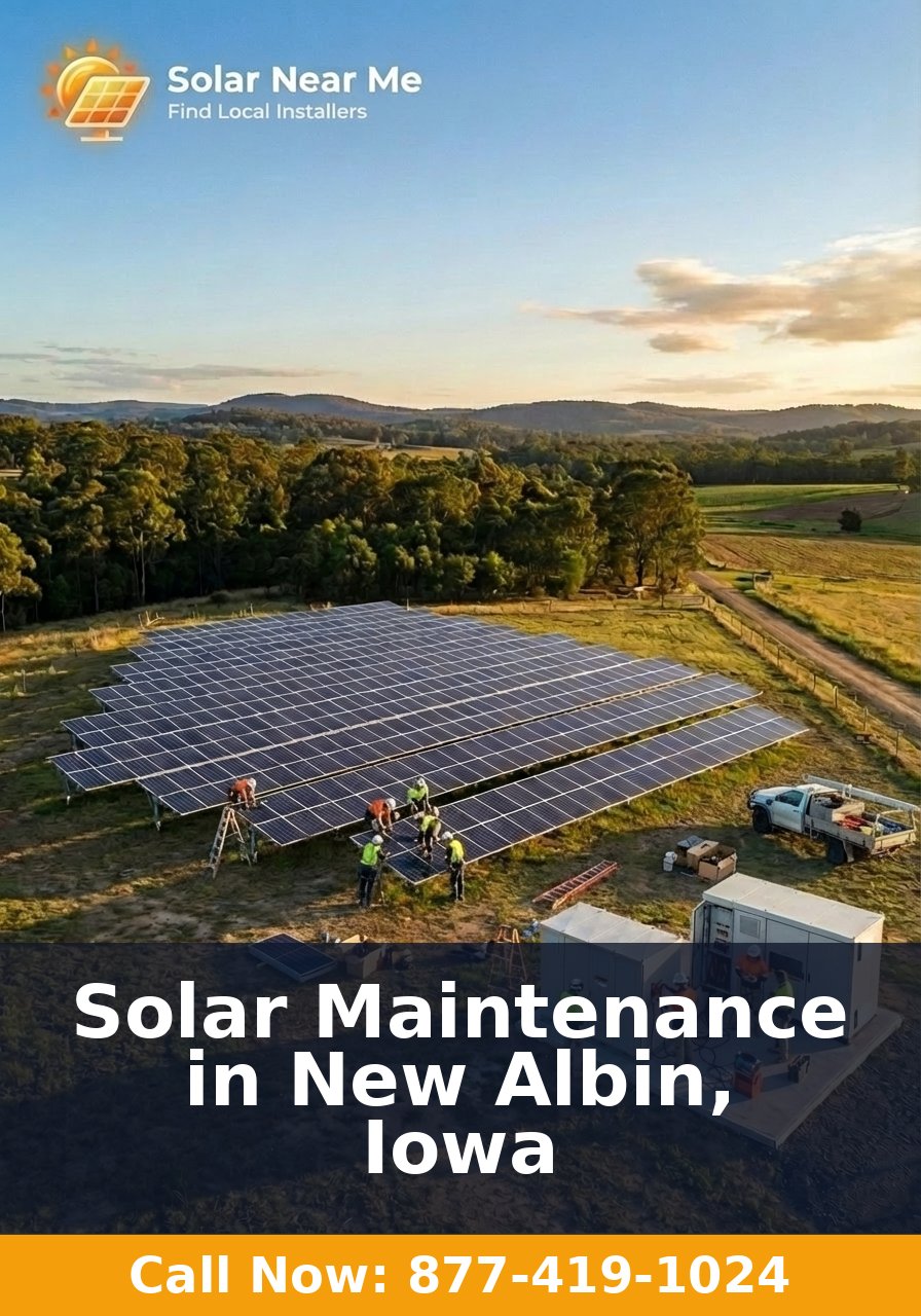 Solar Maintenance in New Albin, Iowa