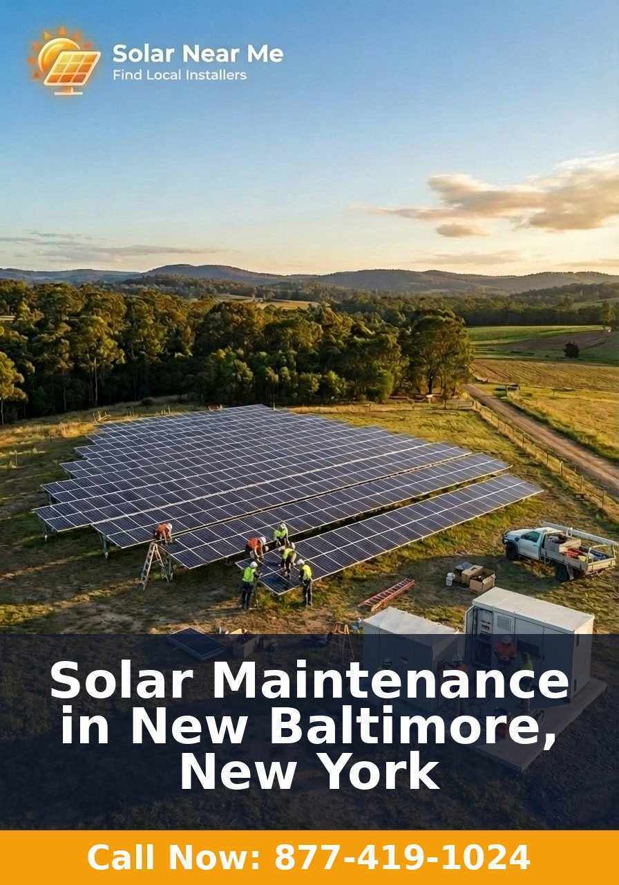Solar Maintenance in New Baltimore, New York