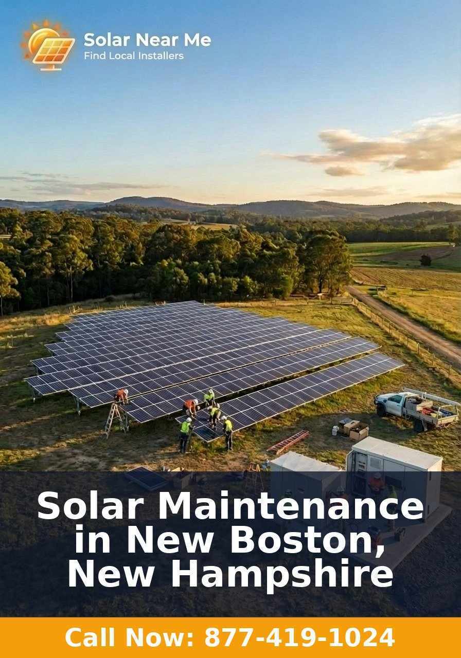 Solar Maintenance in New Boston, New Hampshire