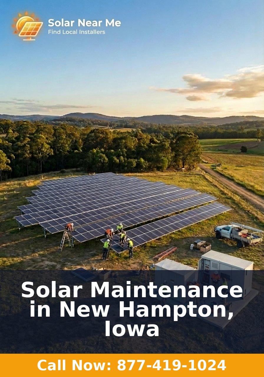 Solar Maintenance in New Hampton, Iowa