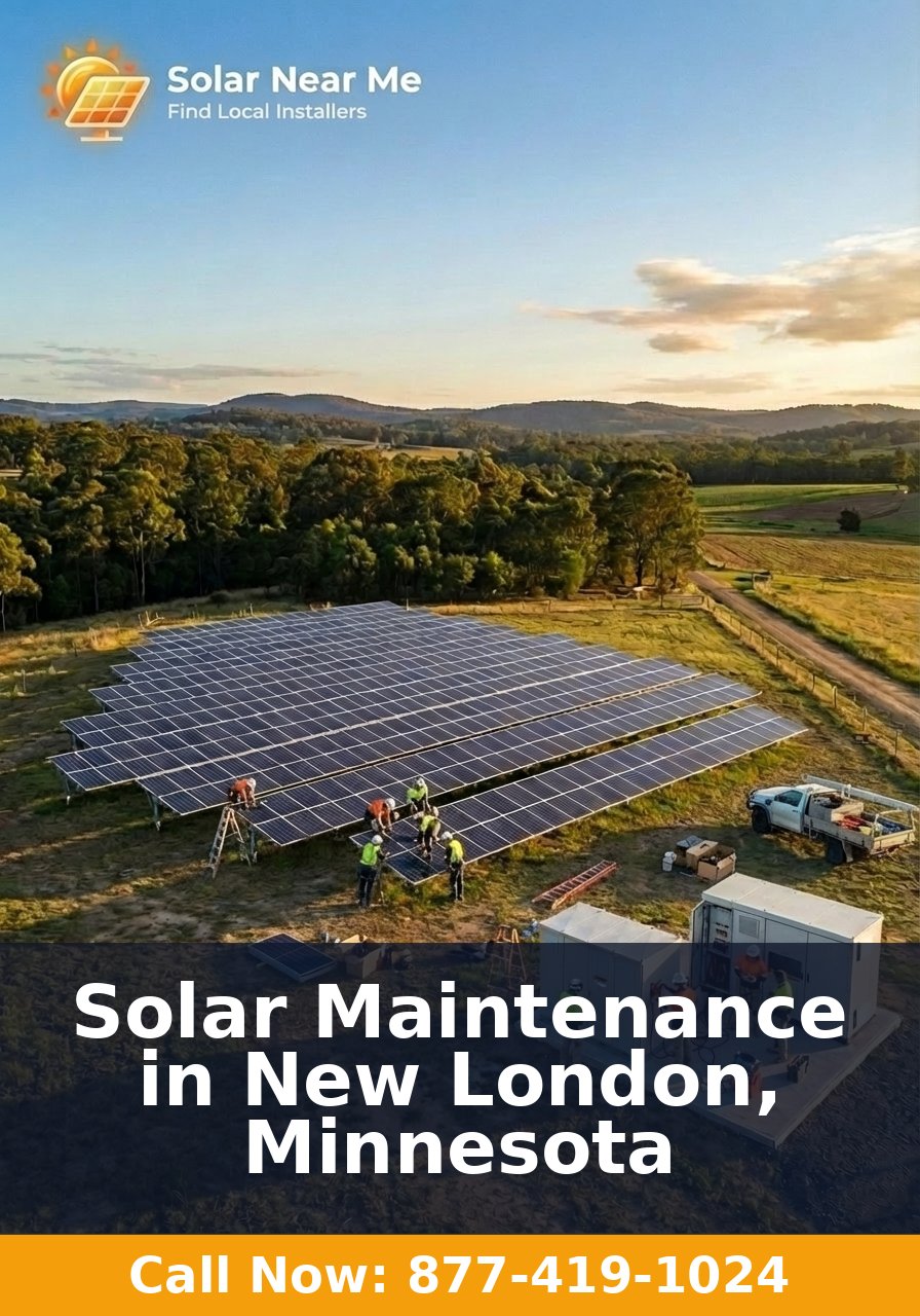 Solar Maintenance in New London, Minnesota