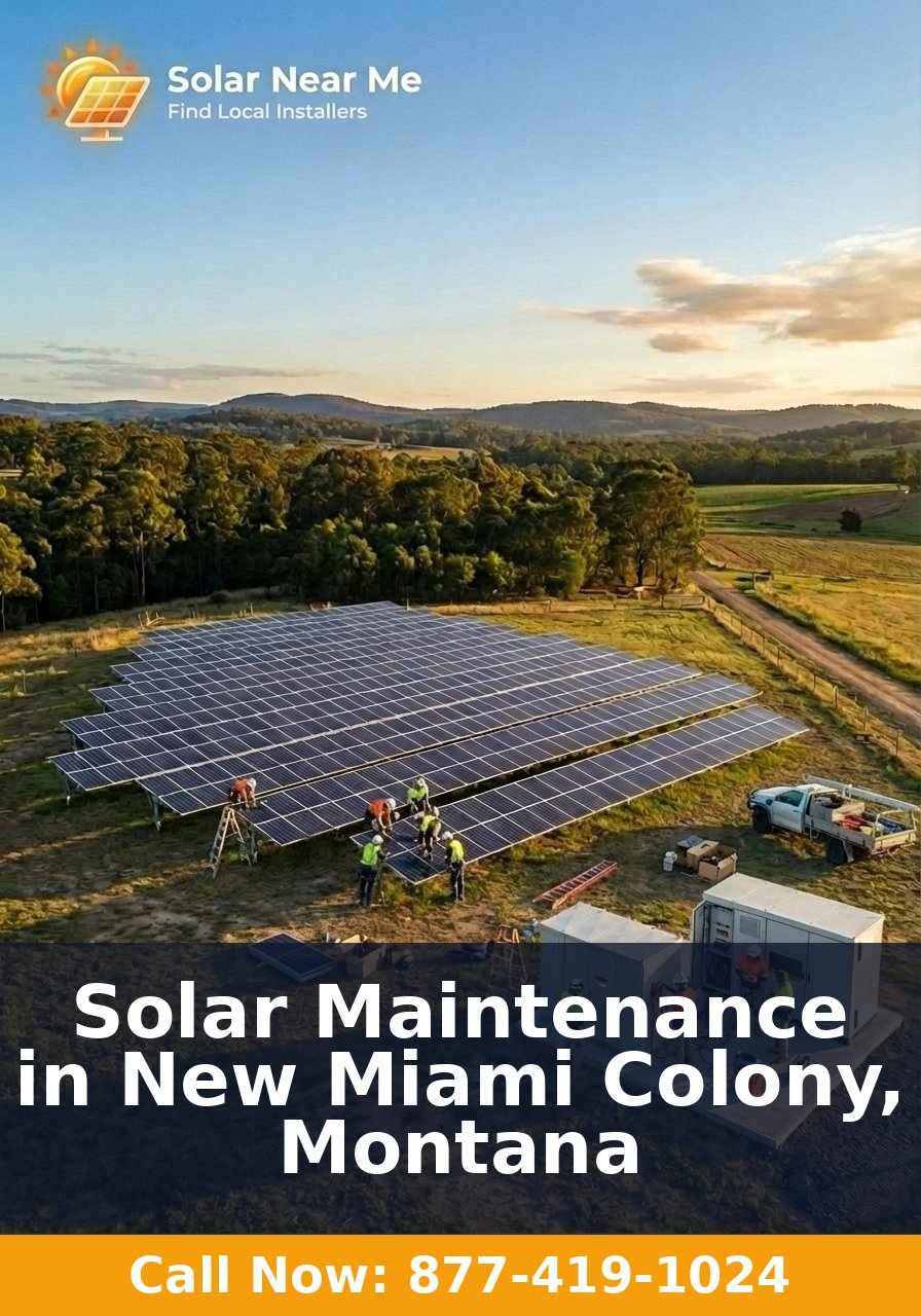 Solar Maintenance in New Miami Colony, Montana