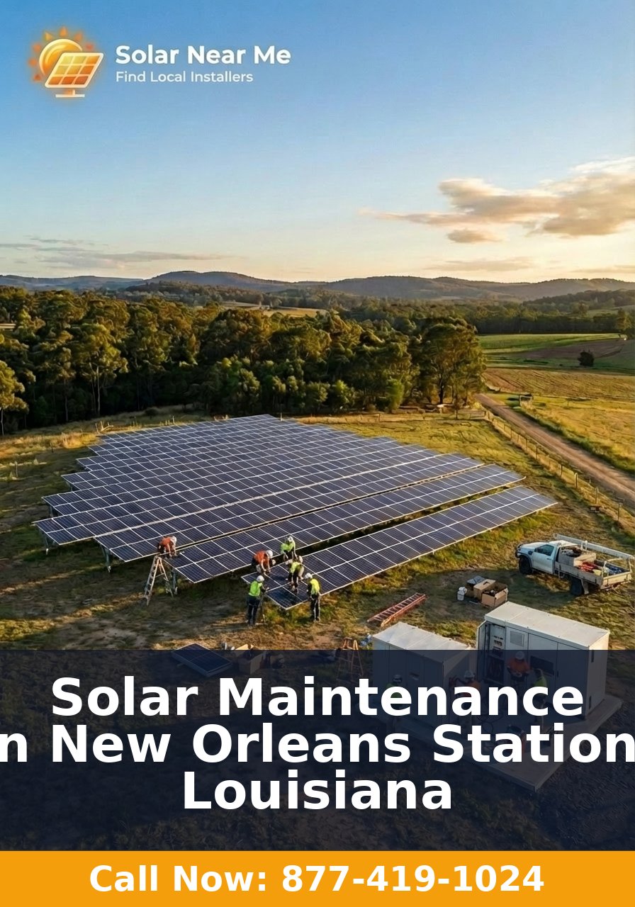 Solar Maintenance in New Orleans Station, Louisiana