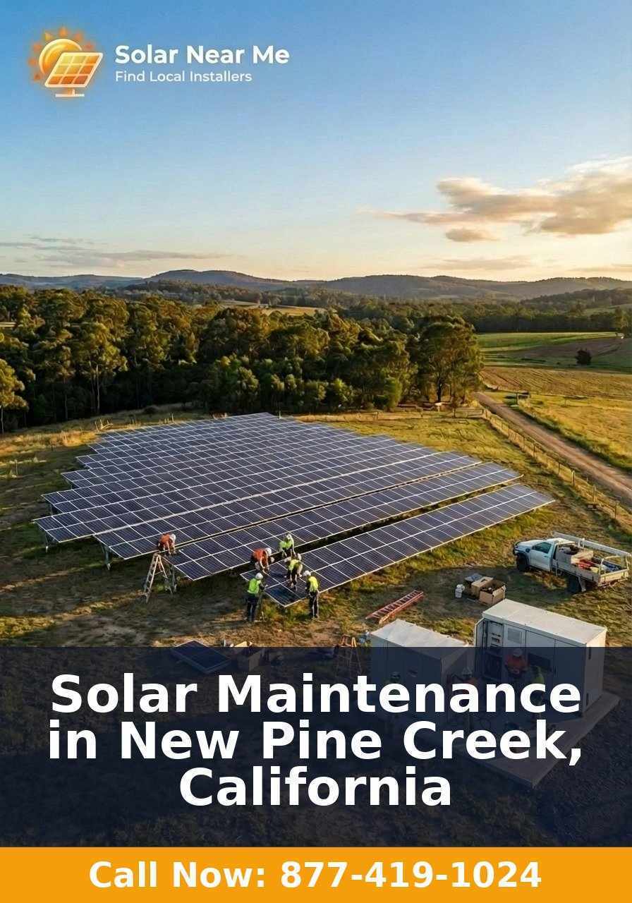 Solar Maintenance in New Pine Creek, California