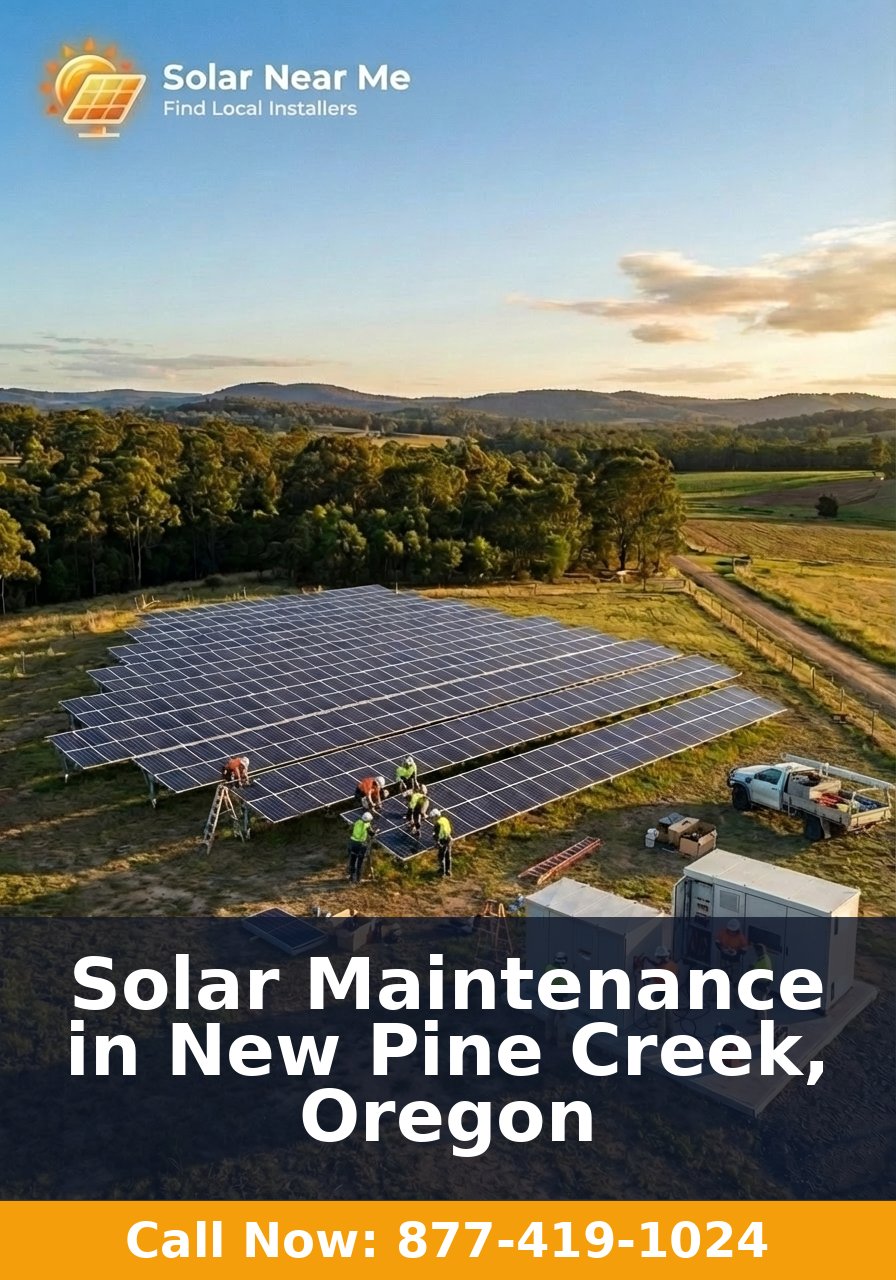 Solar Maintenance in New Pine Creek, Oregon