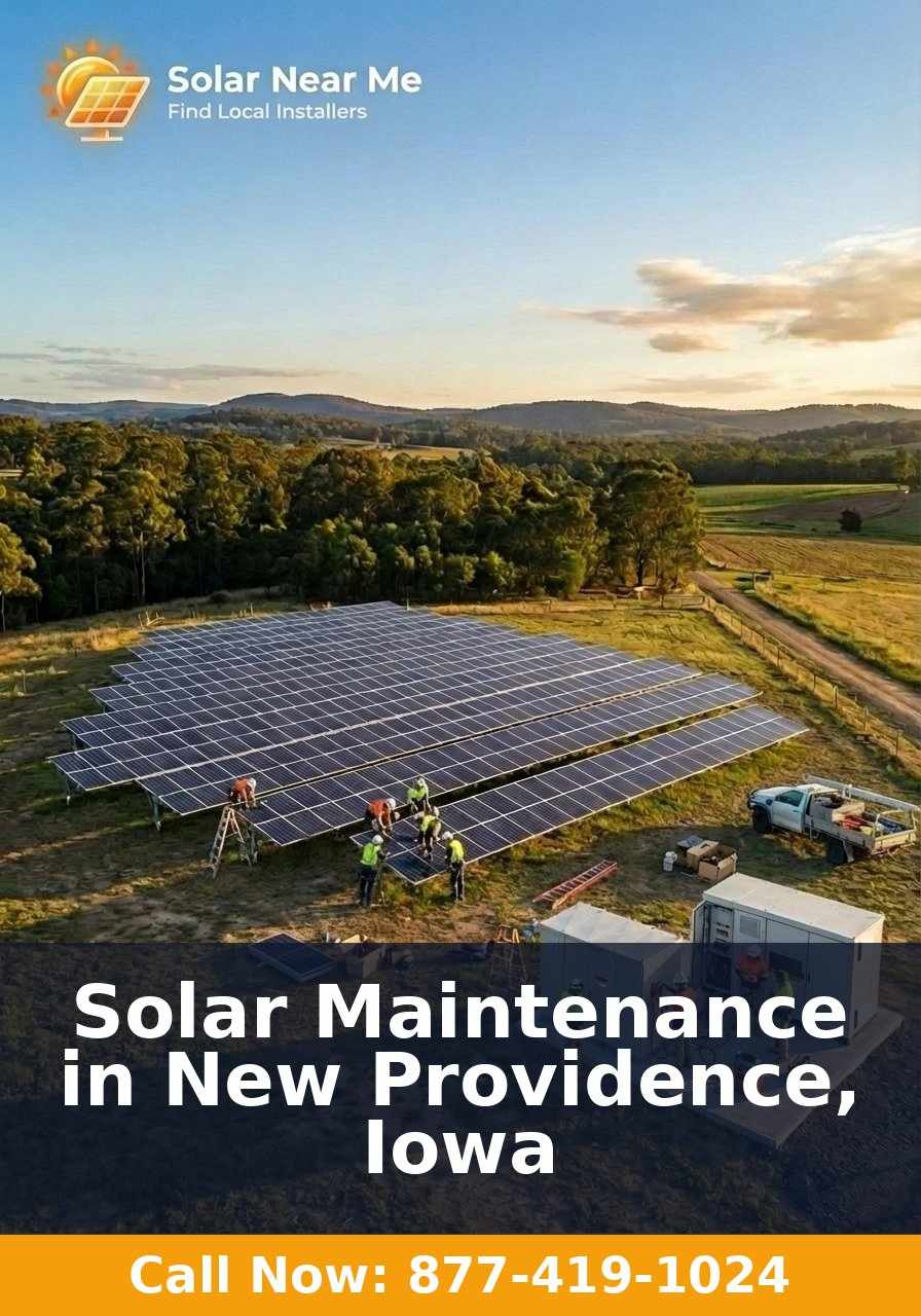 Solar Maintenance in New Providence, Iowa