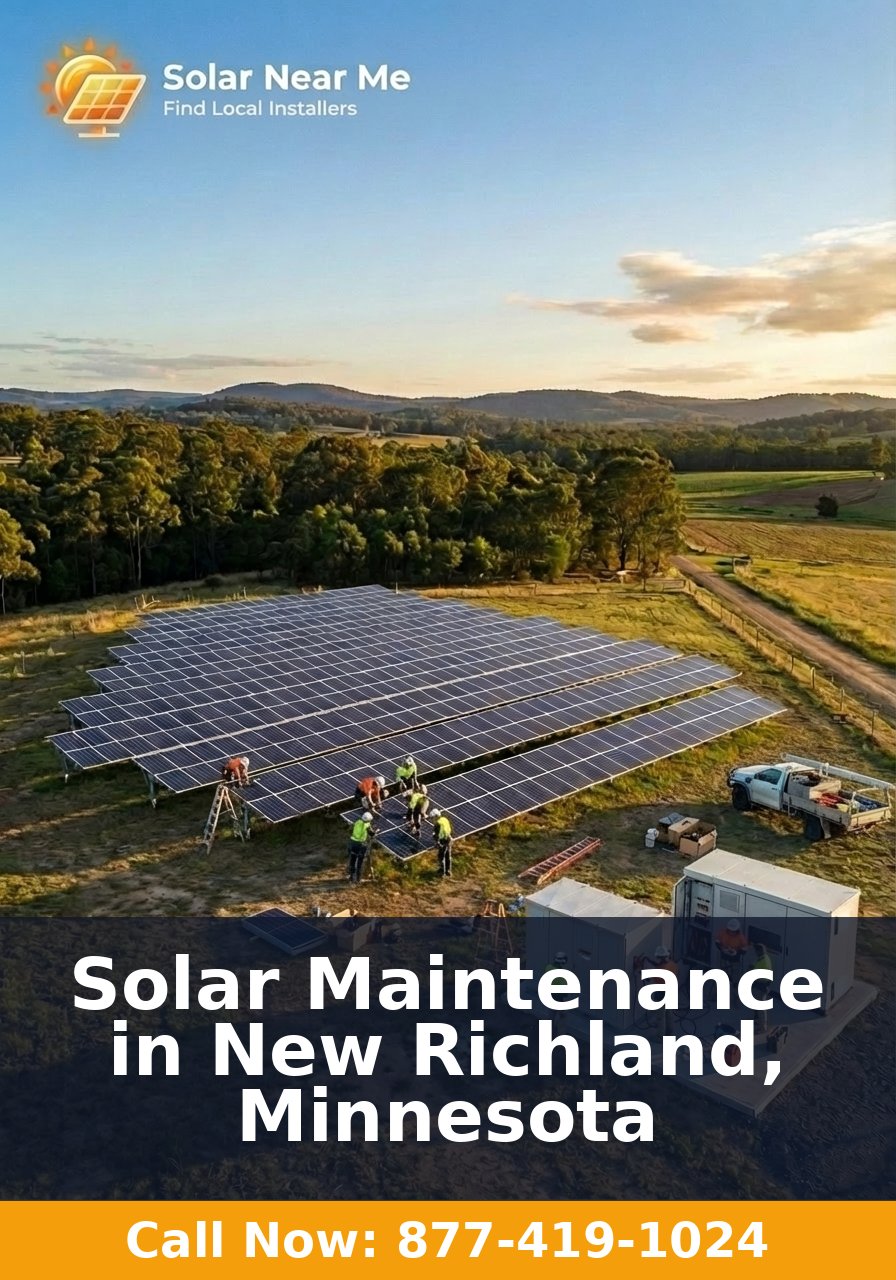 Solar Maintenance in New Richland, Minnesota