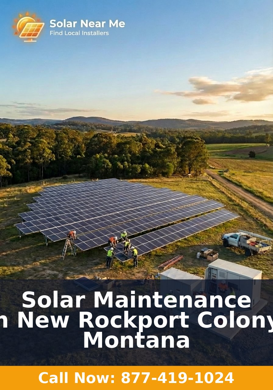 Solar Maintenance in New Rockport Colony, Montana