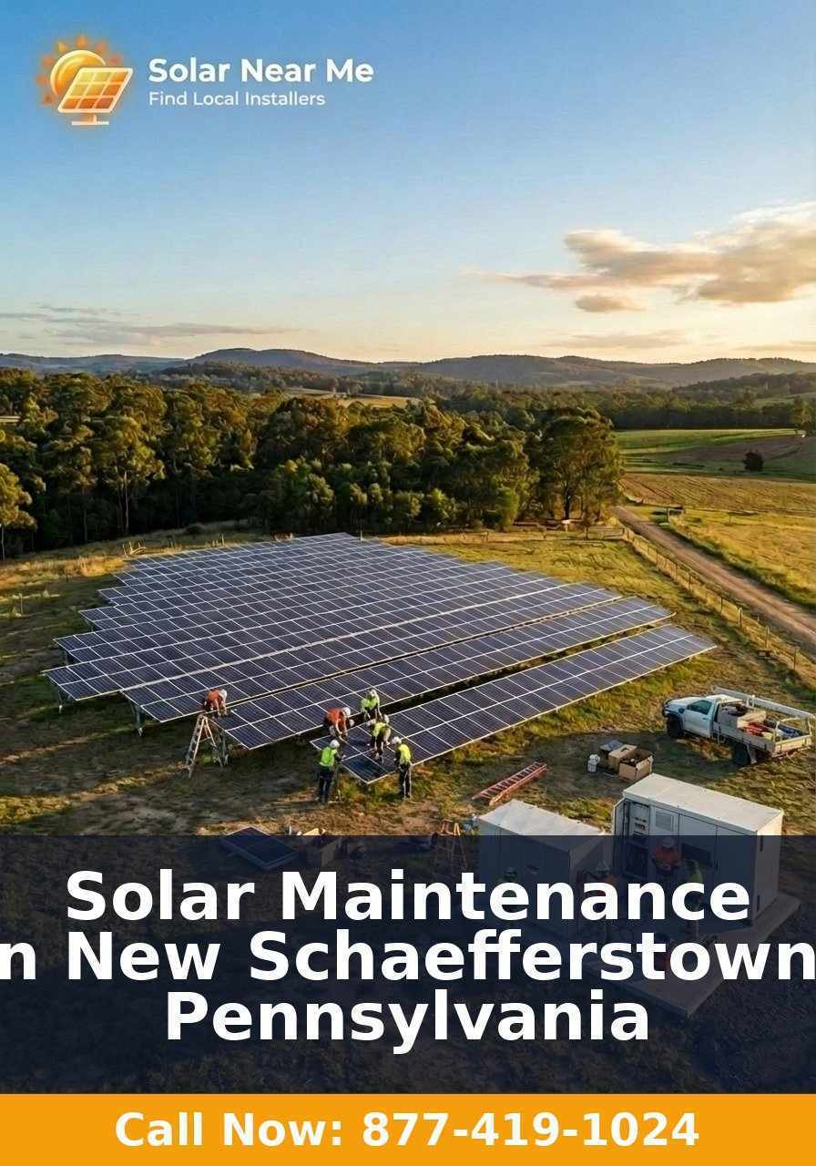 Solar Maintenance in New Schaefferstown, Pennsylvania