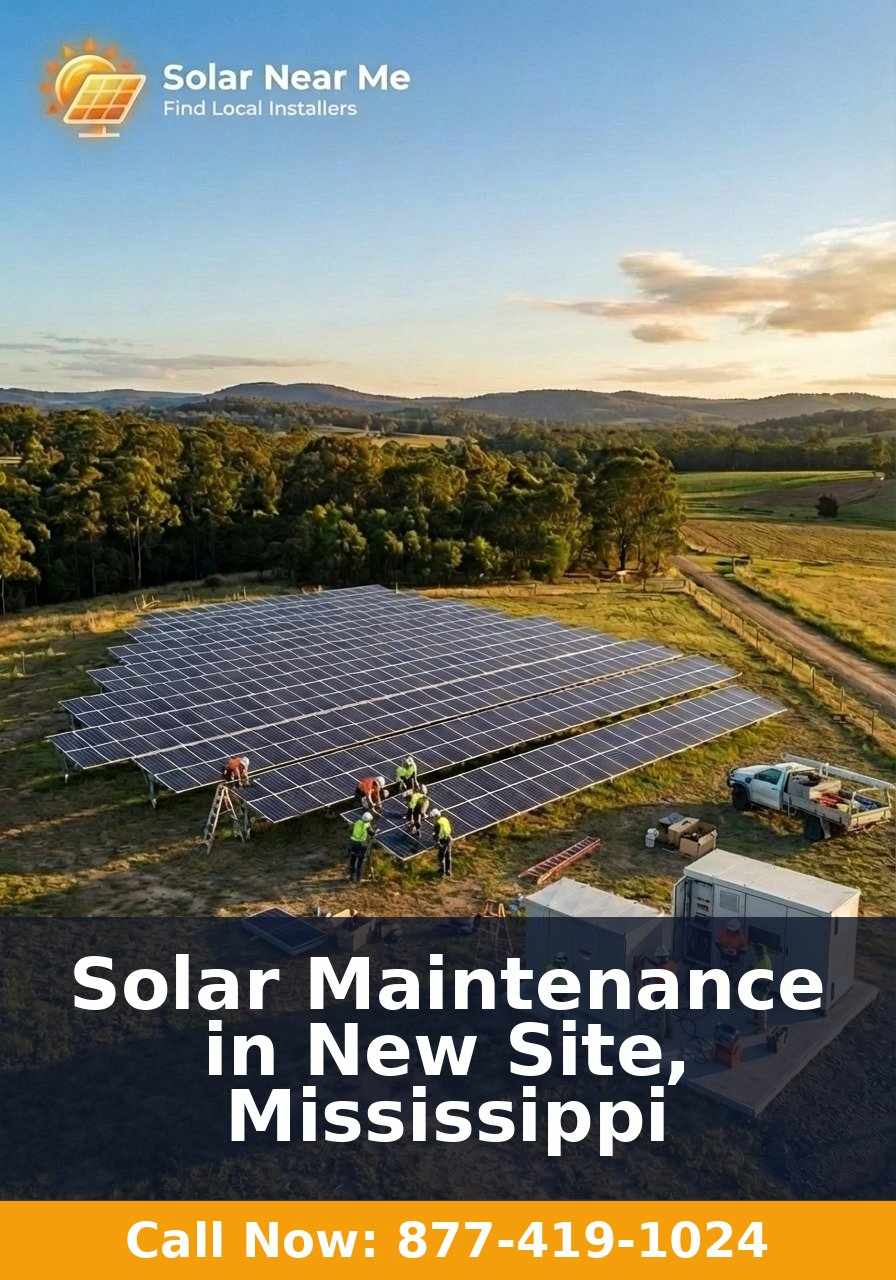 Solar Maintenance in New Site, Mississippi