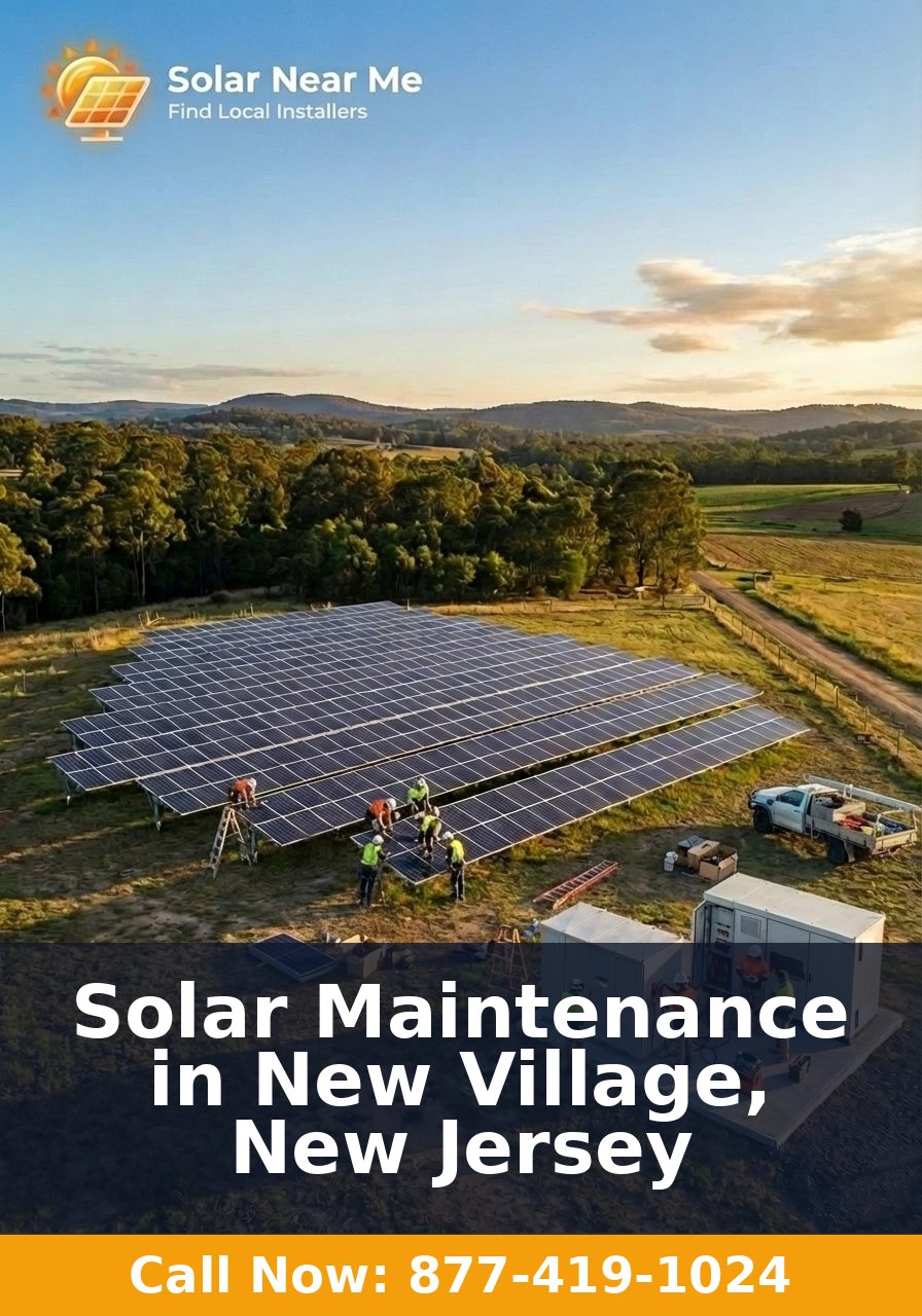 Solar Maintenance in New Village, New Jersey