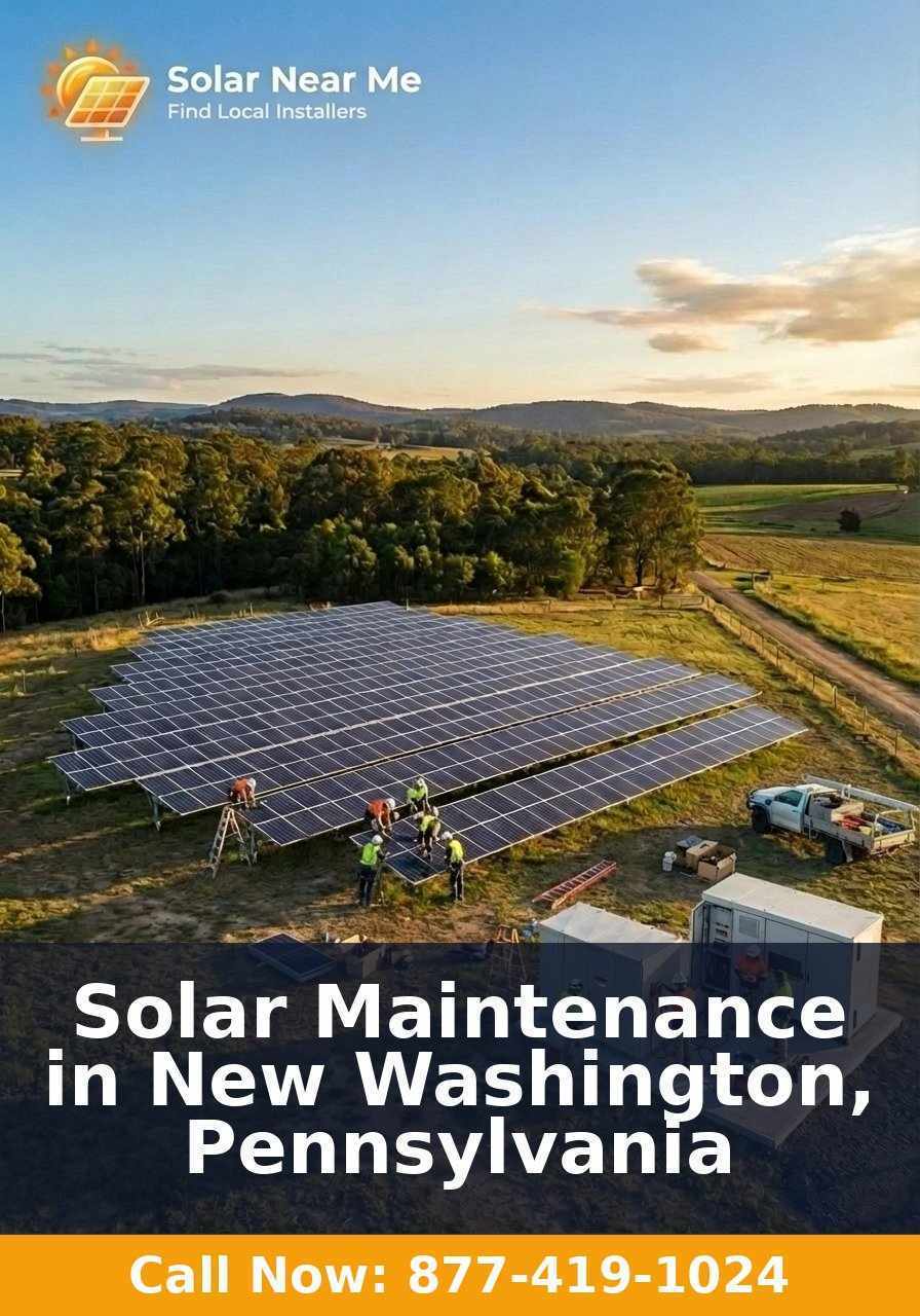 Solar Maintenance in New Washington, Pennsylvania
