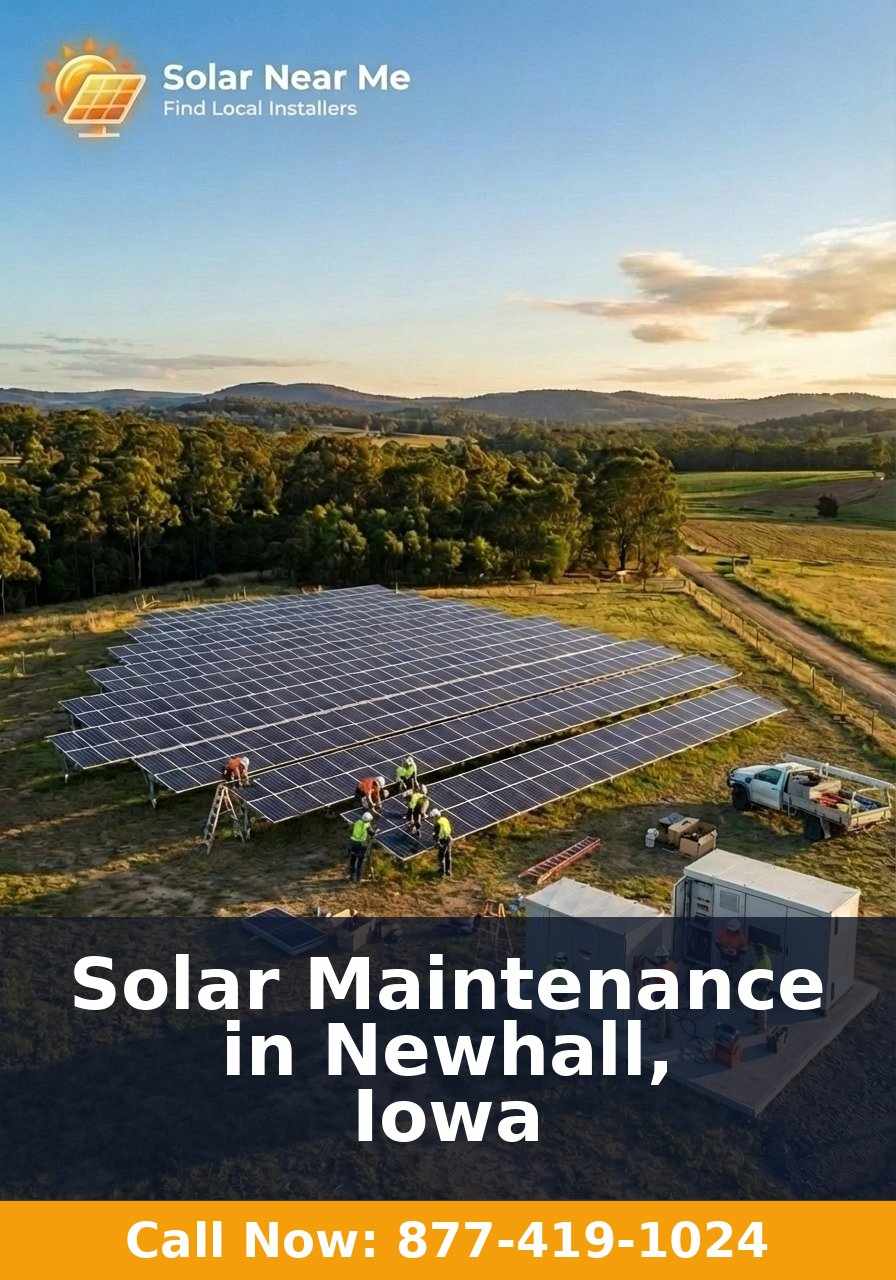 Solar Maintenance in Newhall, Iowa