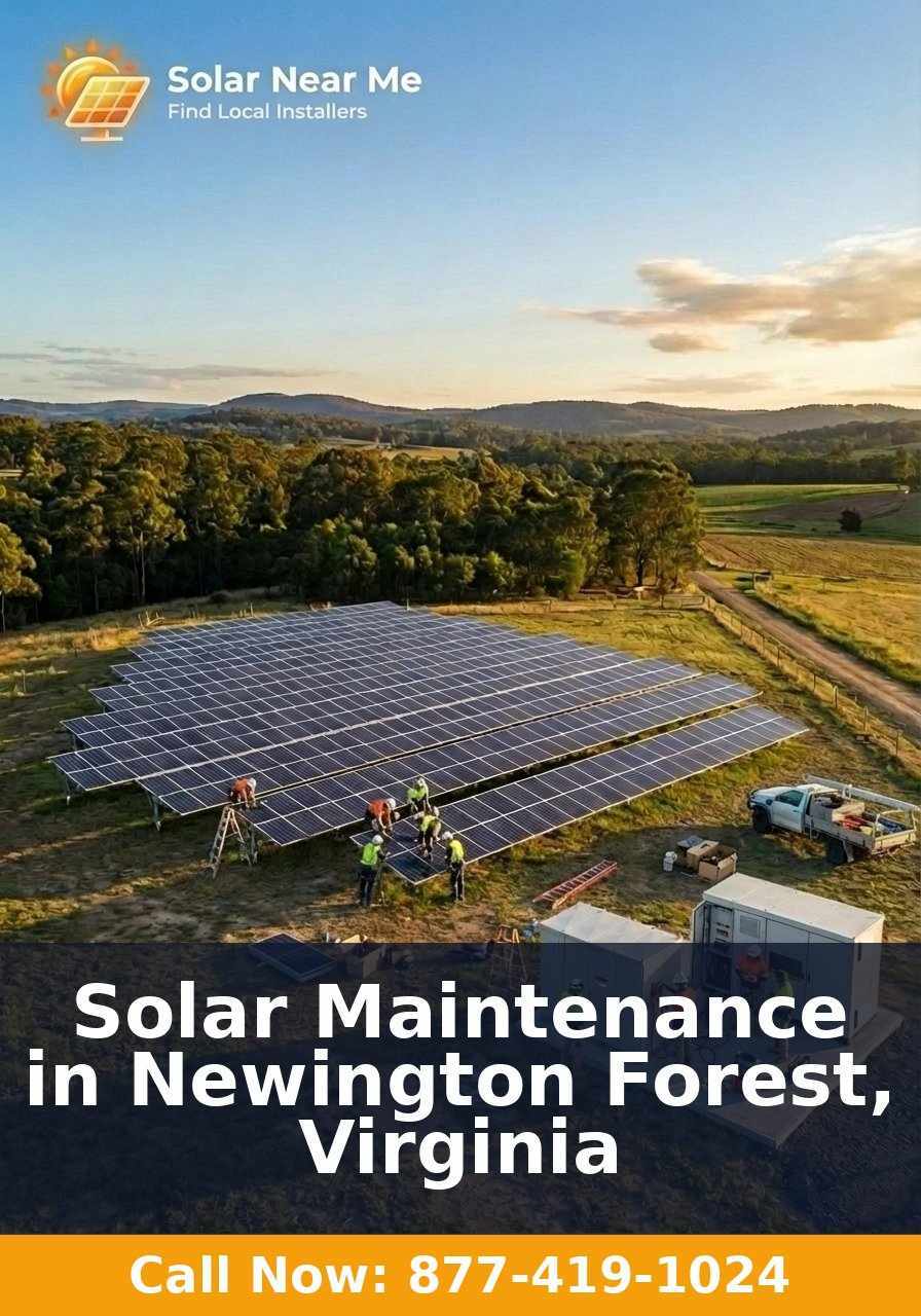 Solar Maintenance in Newington Forest, Virginia