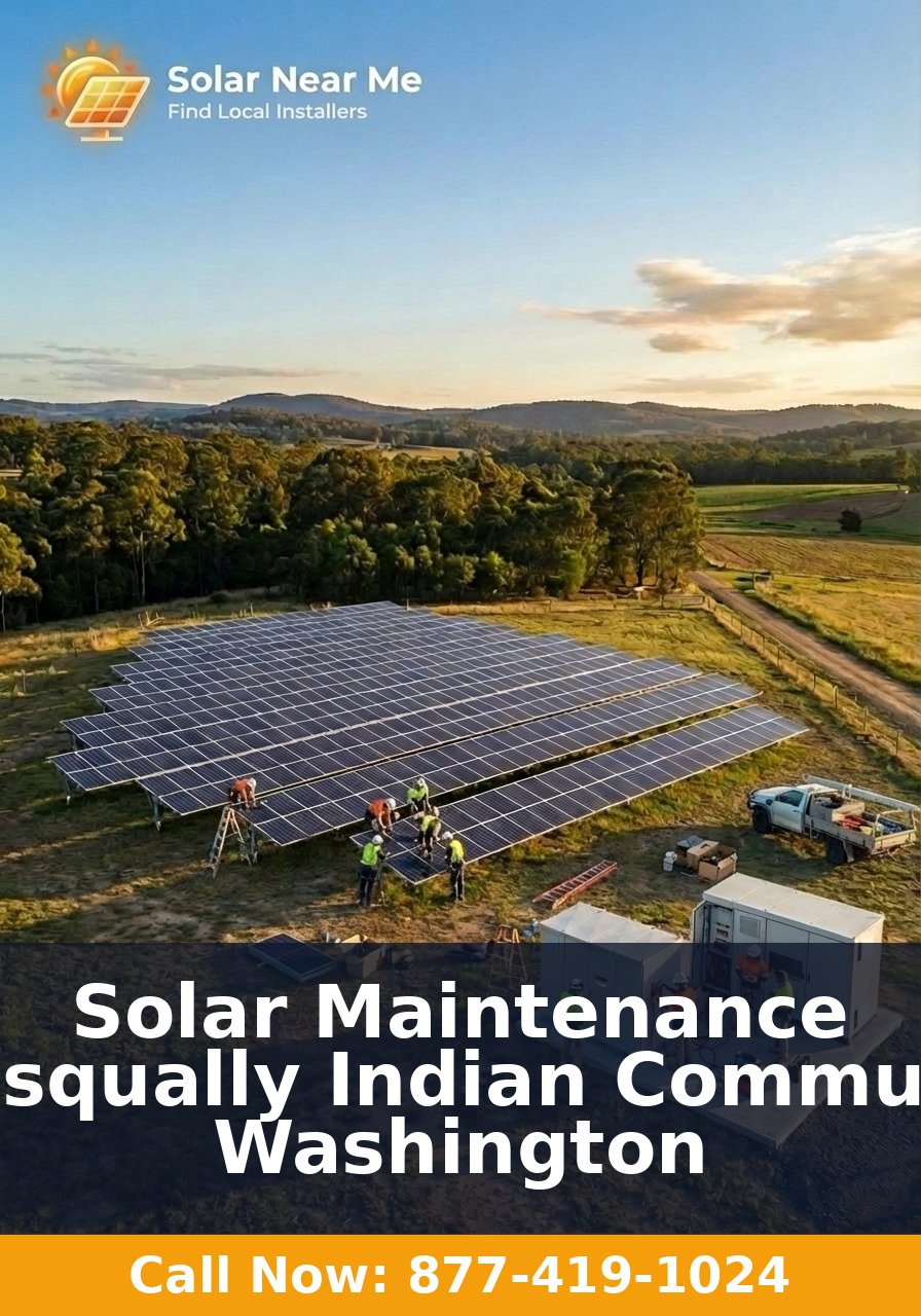 Solar Maintenance in Nisqually Indian Community, Washington
