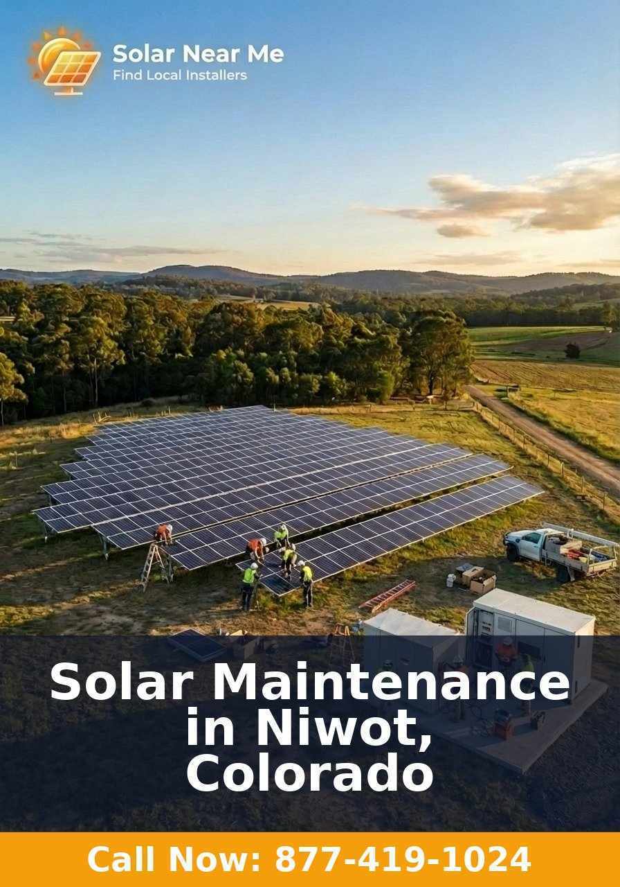 Solar Maintenance in Niwot, Colorado
