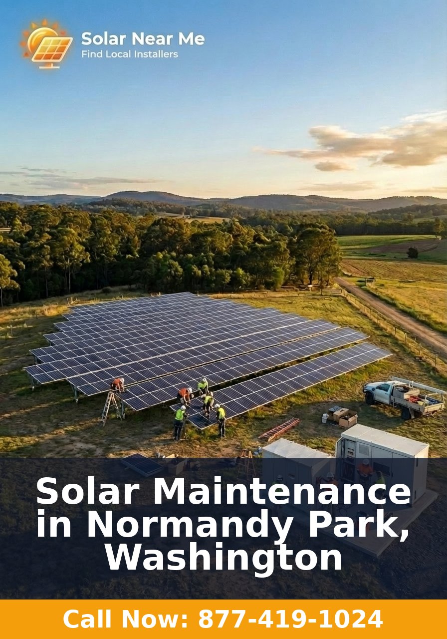Solar Maintenance in Normandy Park, Washington