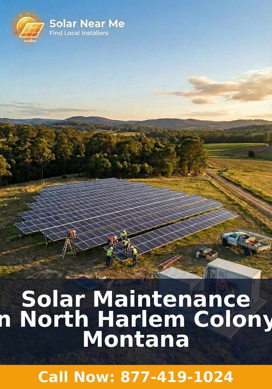 Solar Maintenance in North Harlem Colony, Montana