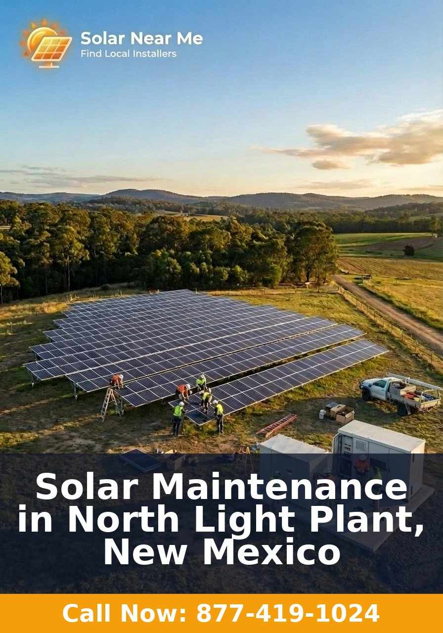 Solar Maintenance in North Light Plant, New Mexico