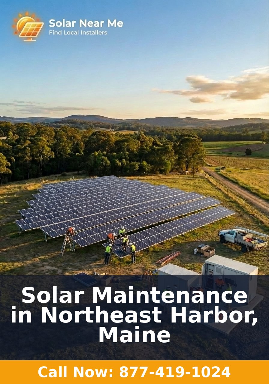 Solar Maintenance in Northeast Harbor, Maine