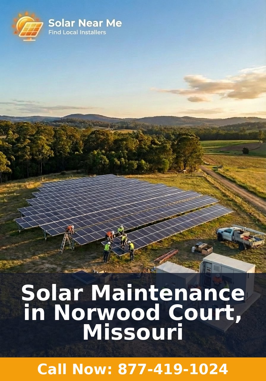 Solar Maintenance in Norwood Court, Missouri
