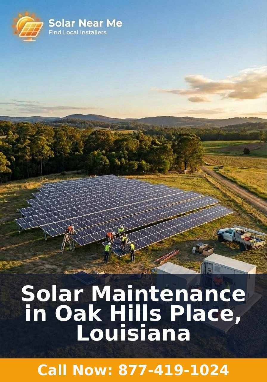 Solar Maintenance in Oak Hills Place, Louisiana