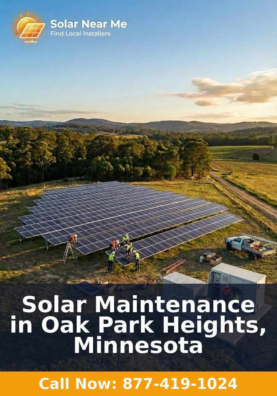 Solar Maintenance in Oak Park Heights, Minnesota