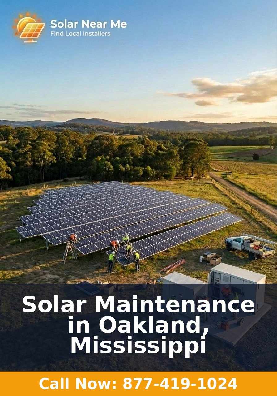 Solar Maintenance in Oakland, Mississippi