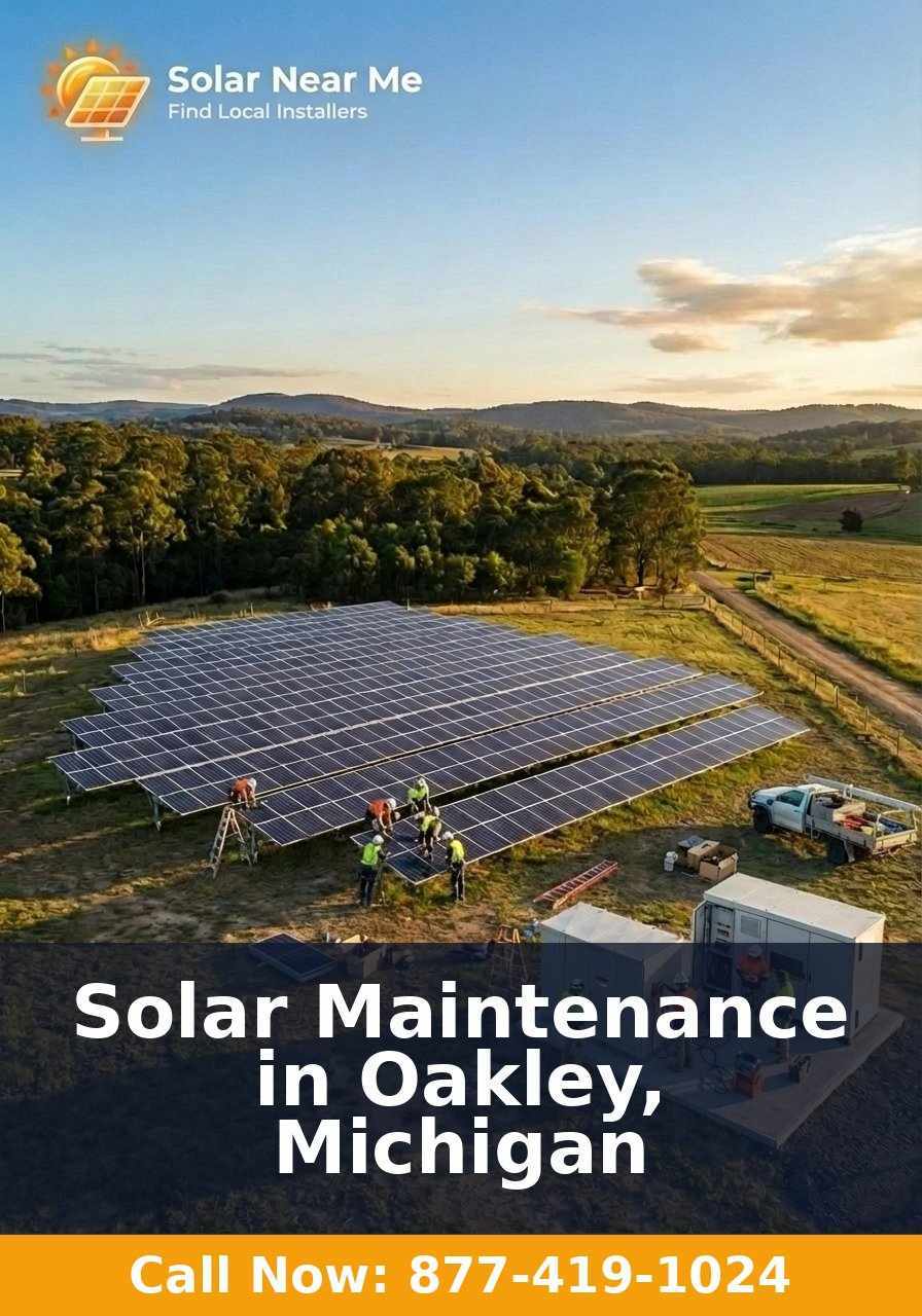 Solar Maintenance in Oakley, Michigan