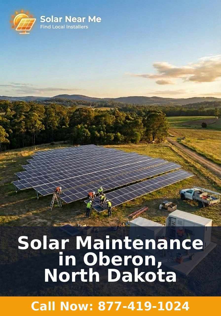 Solar Maintenance in Oberon, North Dakota