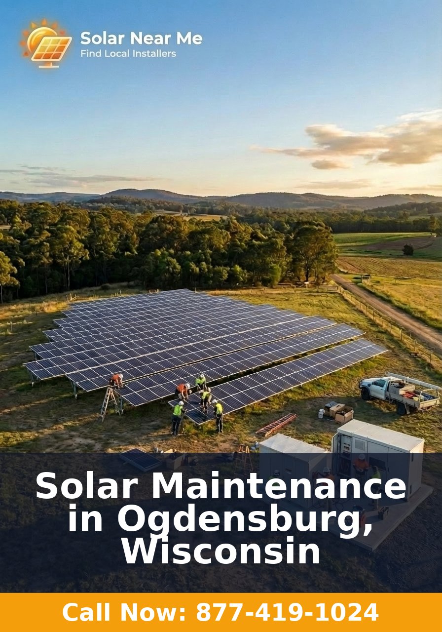 Solar Maintenance in Ogdensburg, Wisconsin