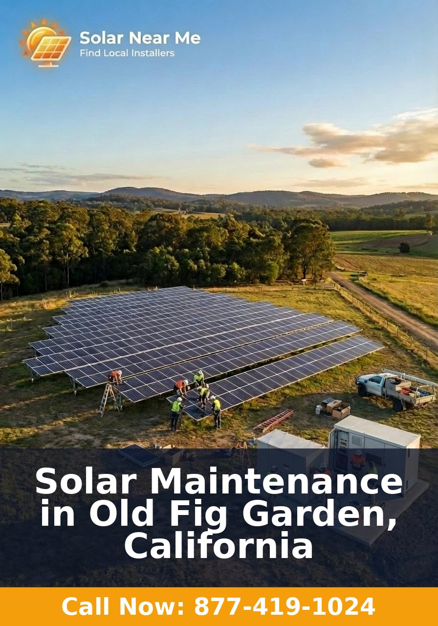 Solar Maintenance in Old Fig Garden, California