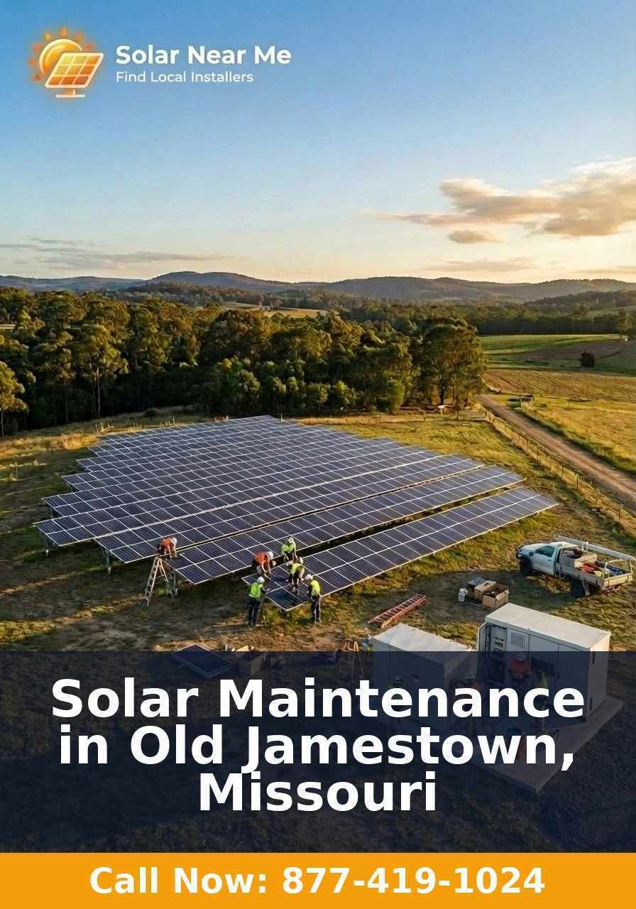 Solar Maintenance in Old Jamestown, Missouri