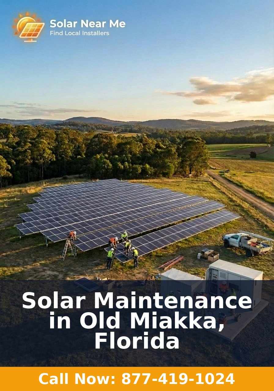 Solar Maintenance in Old Miakka, Florida