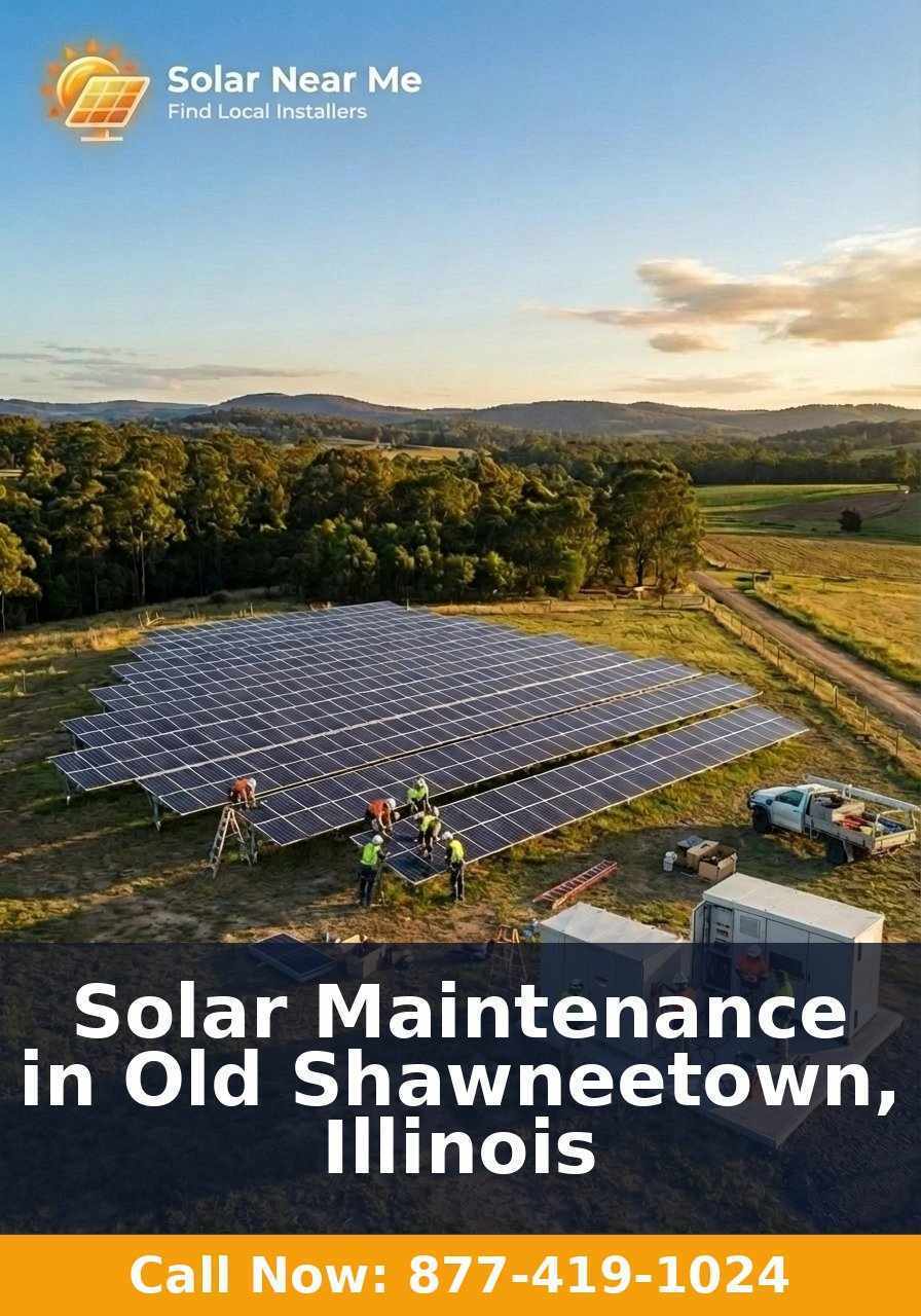 Solar Maintenance in Old Shawneetown, Illinois