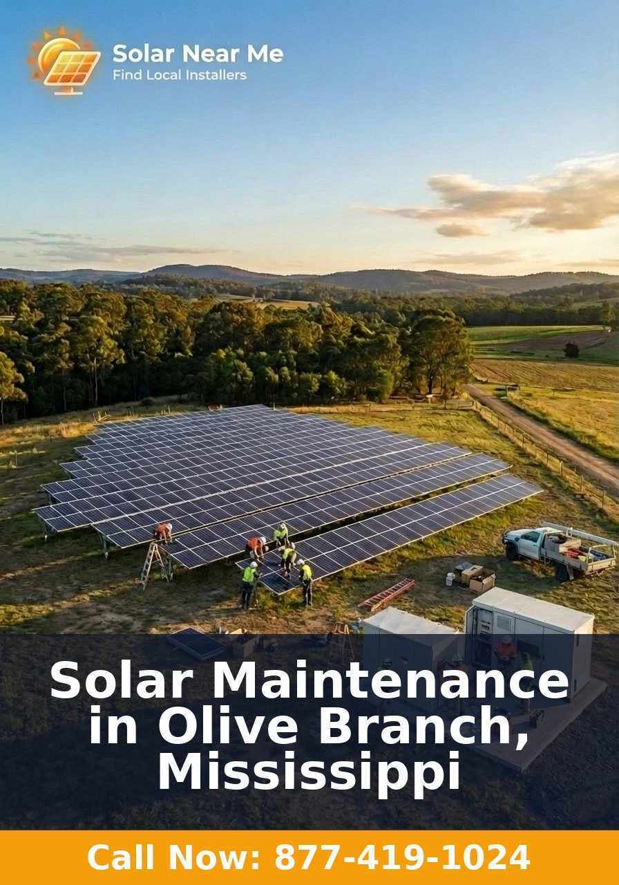 Solar Maintenance in Olive Branch, Mississippi