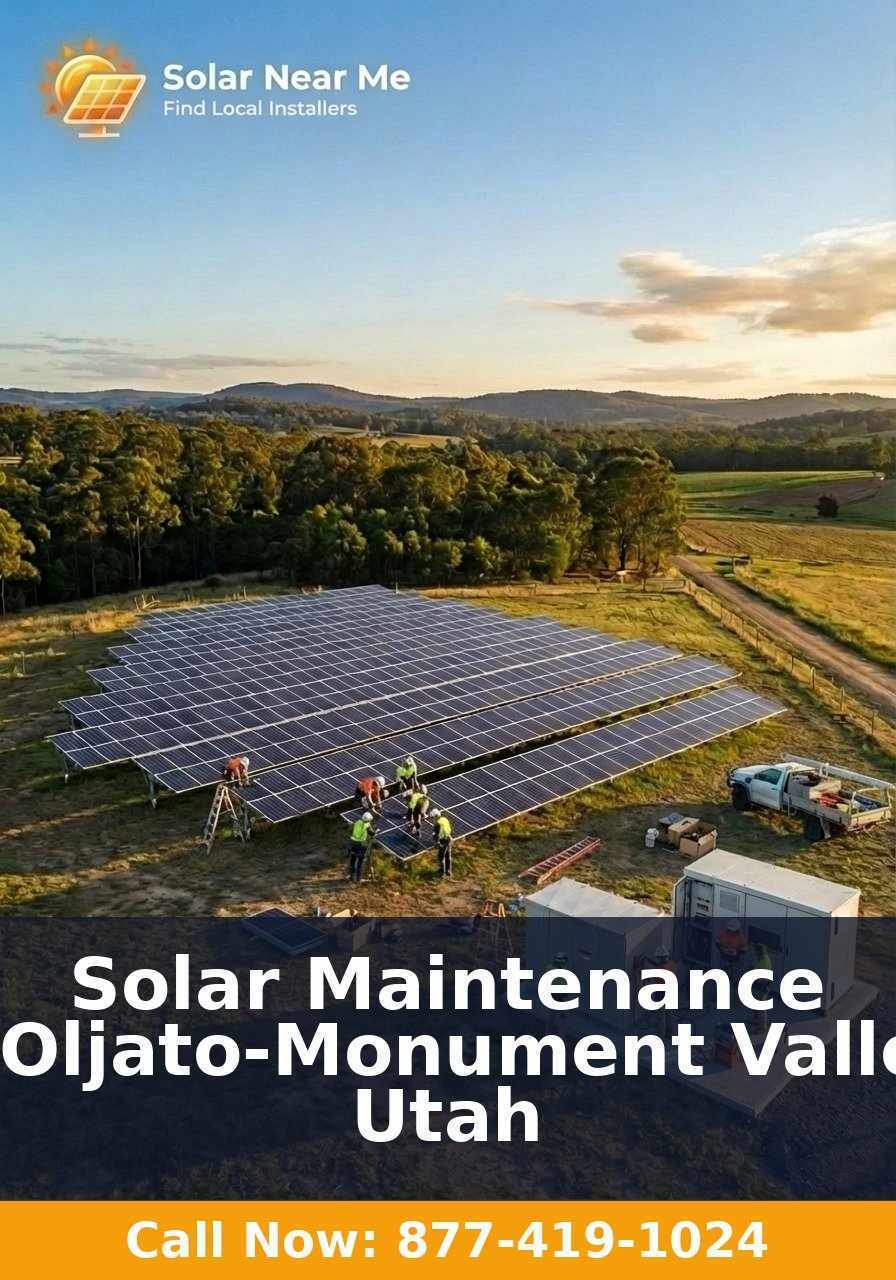Solar Maintenance in Oljato-Monument Valley, Utah