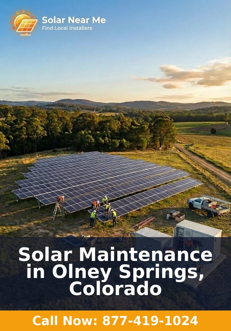 Solar Maintenance in Olney Springs, Colorado