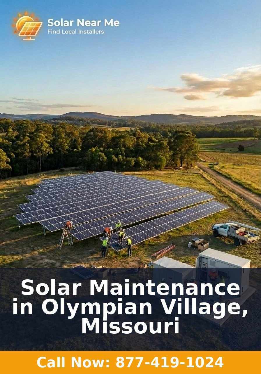 Solar Maintenance in Olympian Village, Missouri