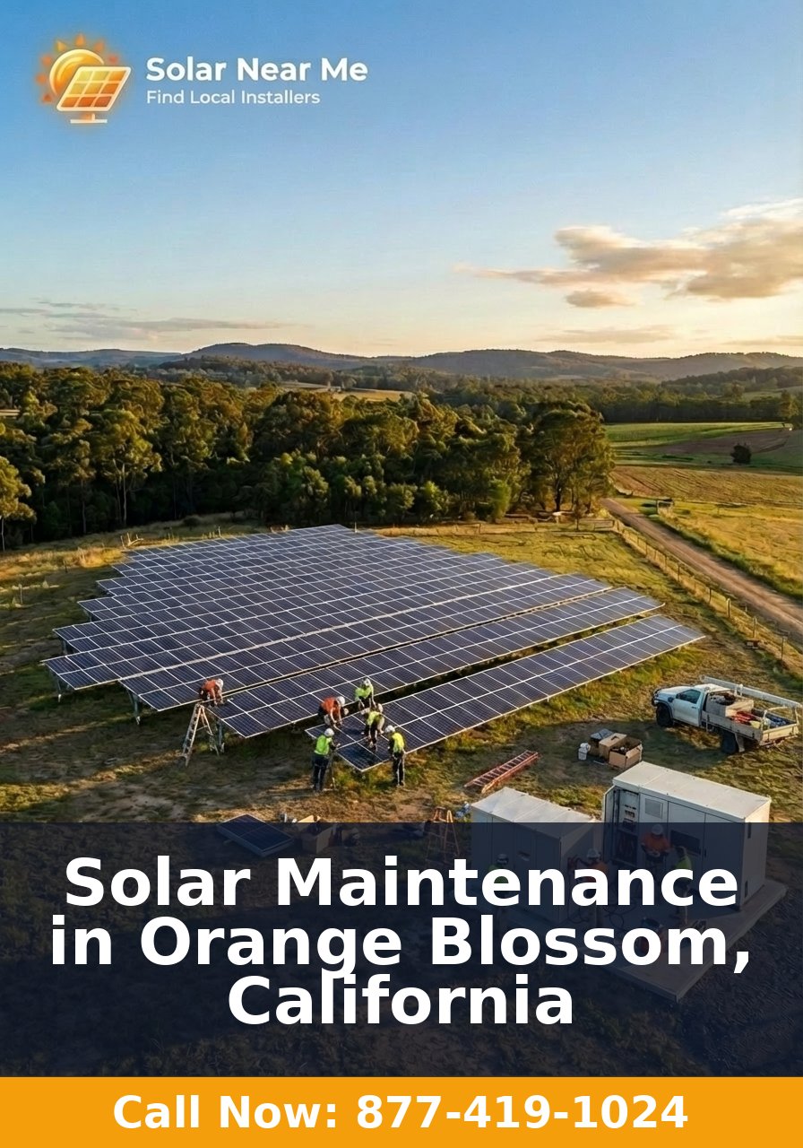 Solar Maintenance in Orange Blossom, California