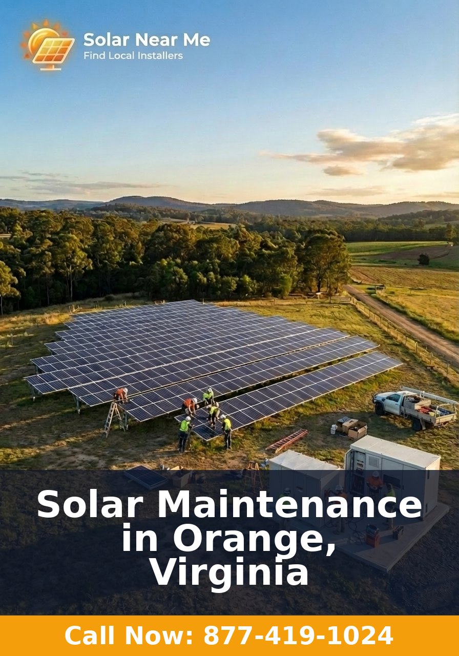 Solar Maintenance in Orange, Virginia