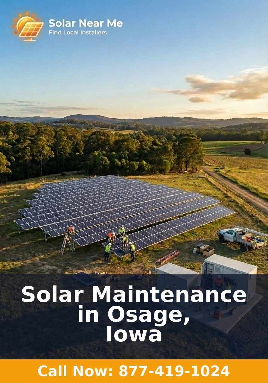 Solar Maintenance in Osage, Iowa
