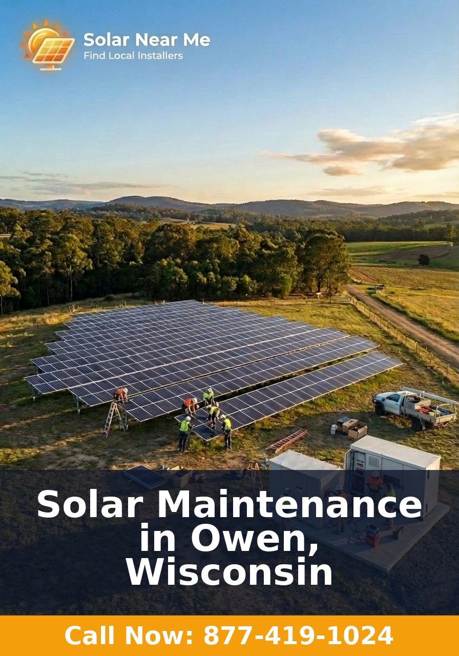 Solar Maintenance in Owen, Wisconsin