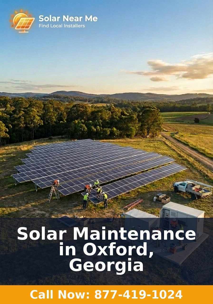Solar Maintenance in Oxford, Georgia